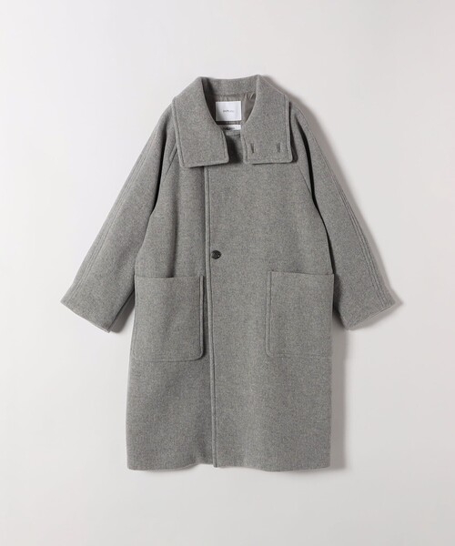 SHIPS any コート アウター any: PURE WOOL スタンド ＆ ビッグカラー