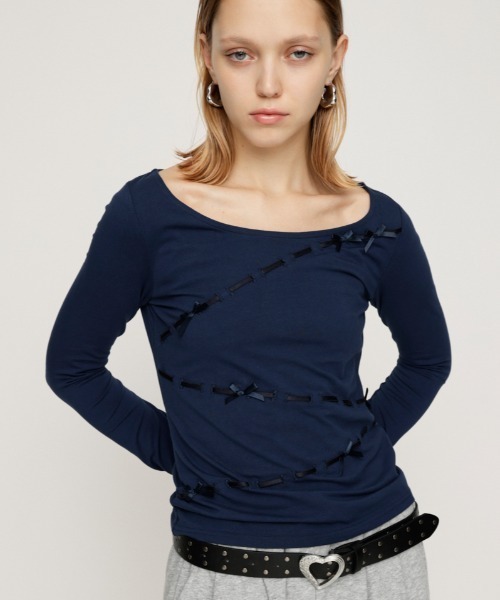 SLY（スライ） tシャツ SWITCHING CUT TOPS スウィッチング カット