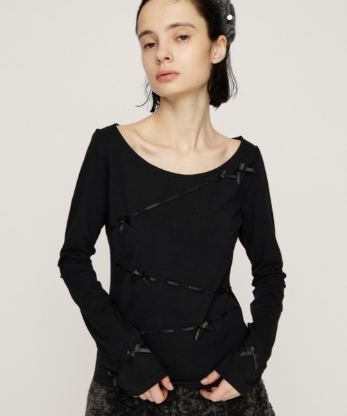 SLY（スライ） tシャツ SWITCHING CUT TOPS スウィッチング カット
