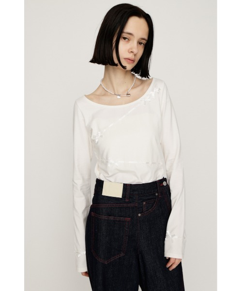 SLY（スライ） tシャツ SWITCHING CUT TOPS スウィッチング カット