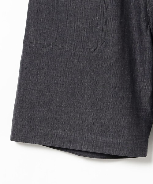 パンツ *A VONTADE / リネンコットン ミリタリー ヘリンボーン ショーツ メンズの画像