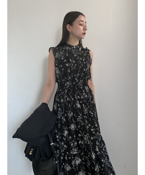 SNIDEL ノースリーブワンピース SNIDEL（スナイデル） ノースリーブワンピース 0 ブラック レディース