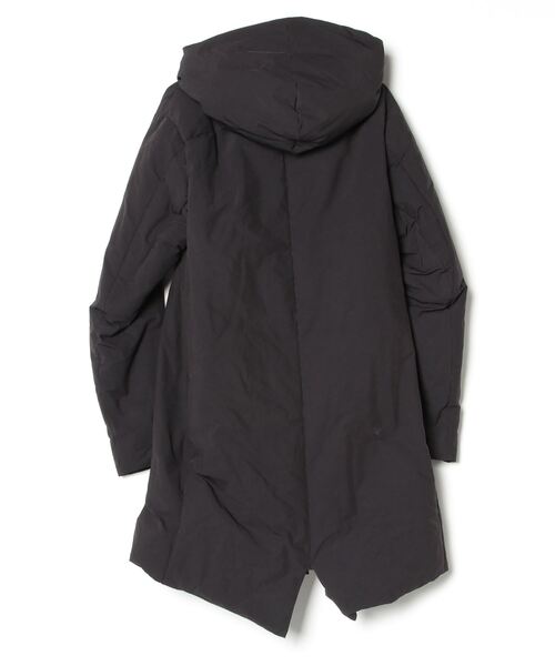 ATTACHMENT（アタッチメント）　フーデッドダウンコート 2 ブラック ATTACHMENT / アタッチメント | コーティングナイロン フーデッド