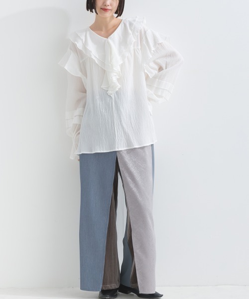 「terrace」 パンツ MEDIUM ネイビー レディース_画像9