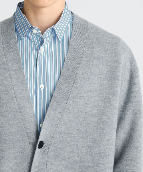 ナゴンスタンス　Vネック　グレー 　カーディガン　エンフォルド　M v‐neck cardigan（470HA480－1290