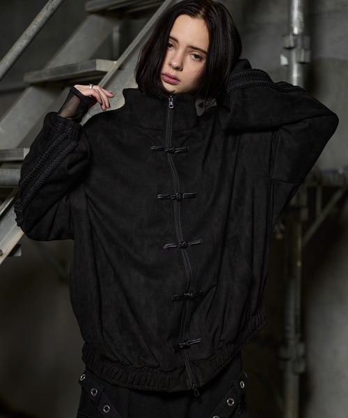 ERAR コート ジャケット 「ERAR」フェイクスウェードサイドライン