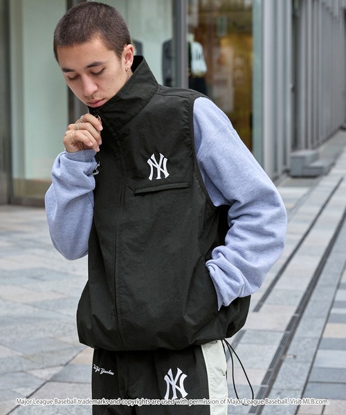 MLB ナイロンベスト L ブラック メンズ : ZOZOTOWN Yahoo!店 - 通販