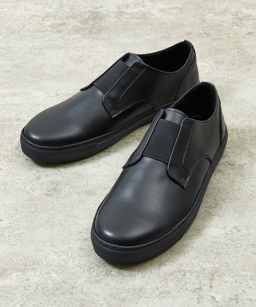 靴 PADRONE PADRONE スニーカー パドローネ / Ex. FRONT GORE SHOES 別注クローム