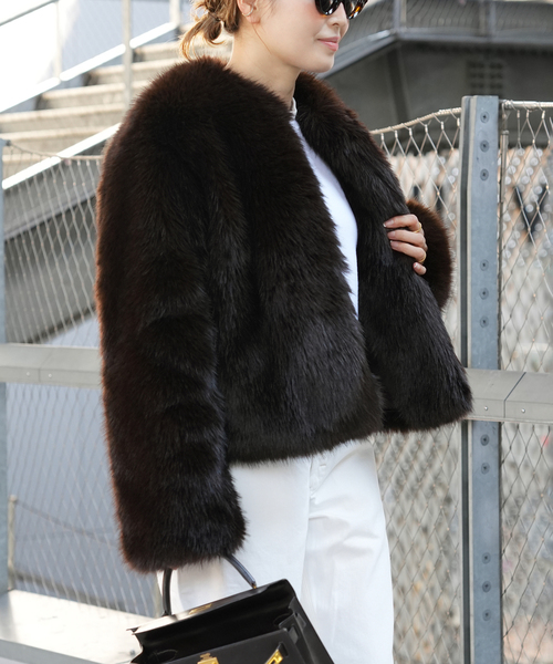 Deuxieme Classe（ドゥーズィエムクラス） コート アウター *Anna Fur