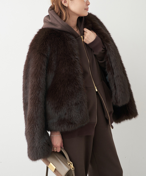 Deuxieme Classe（ドゥーズィエムクラス） コート アウター *Anna Fur