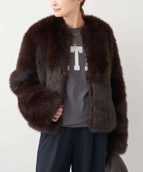 Deuxieme Classe（ドゥーズィエムクラス） コート アウター *Anna Fur