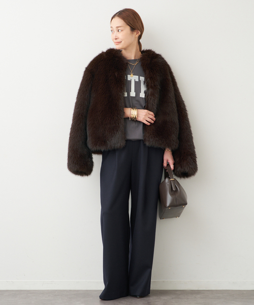 Deuxieme Classe（ドゥーズィエムクラス） コート アウター *Anna Fur