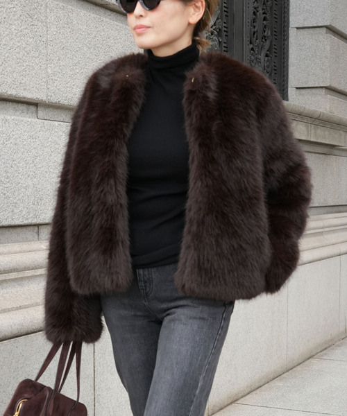 Deuxieme Classe（ドゥーズィエムクラス） コート アウター *Anna Fur