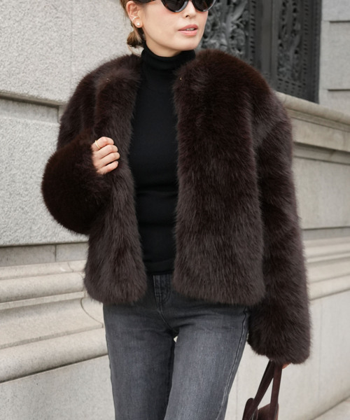 Deuxieme Classe（ドゥーズィエムクラス） コート アウター *Anna Fur