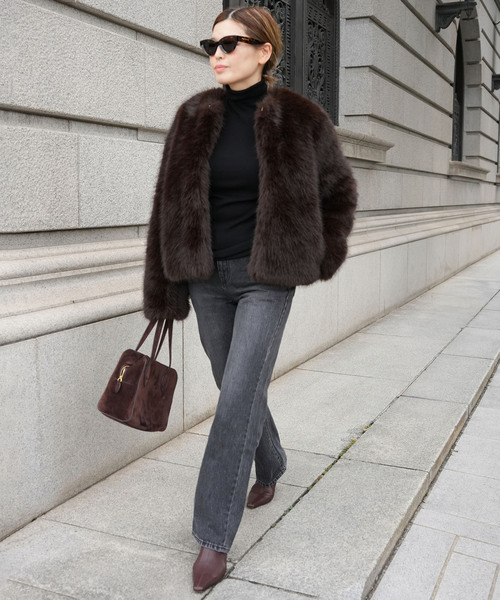 Deuxieme Classe（ドゥーズィエムクラス） コート アウター *Anna Fur