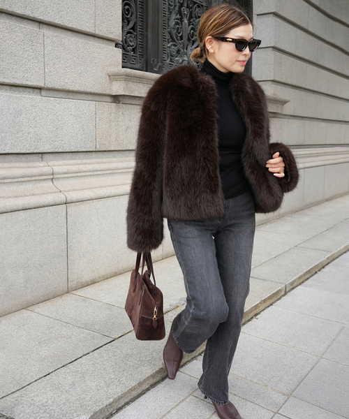 Deuxieme Classe（ドゥーズィエムクラス） コート アウター *Anna Fur