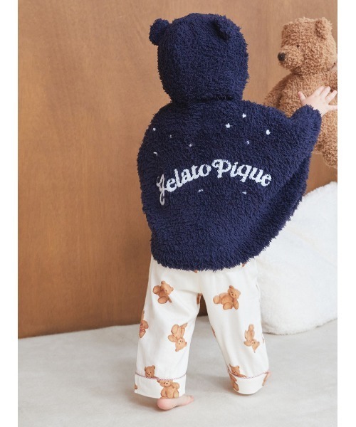 ジェラートピケ テディベア刺繍ネイビーVネック ジェラートピケ テディベア刺繍ネイビーVネック - メルカリ