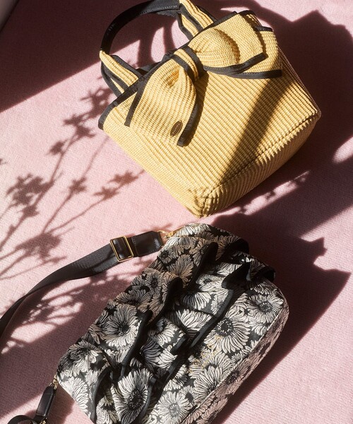 トッカ　TOCCA ＴＩＥＤ　ＲＩＢＢＯＮ　ＢＡＳＫＥＴ　かごバッグ RIBBON BASKET かごバッグ （かごバッグ）｜TOCCA / トッカ