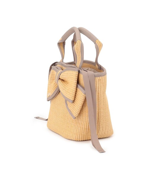 新品TOCCA かごバッグ リボン 21000円+税 TOCCA（トッカ） かごバッグ カゴバッグ BIG RIBBON SUMMER POCHETTE
