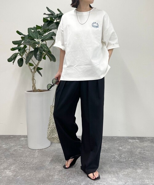 「fredy emue」 半袖Tシャツ 38 ベージュ レディース_画像3