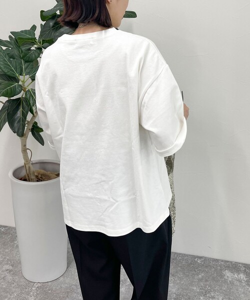 「fredy emue」 半袖Tシャツ 38 ベージュ レディース_画像8