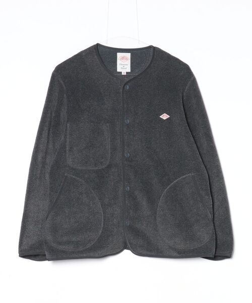 【DANTON】 ノーカラー ジャケット 38 Danton（ダントン） ノーカラージャケット 38 チャコールグレー