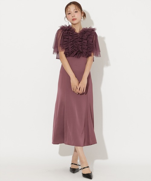 AND COUTURE（アンドクチュール） パーティードレス ドレス チュール
