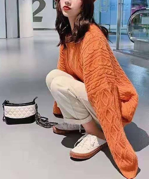 「NANEA」 長袖ニット フリー グレー レディース_画像3