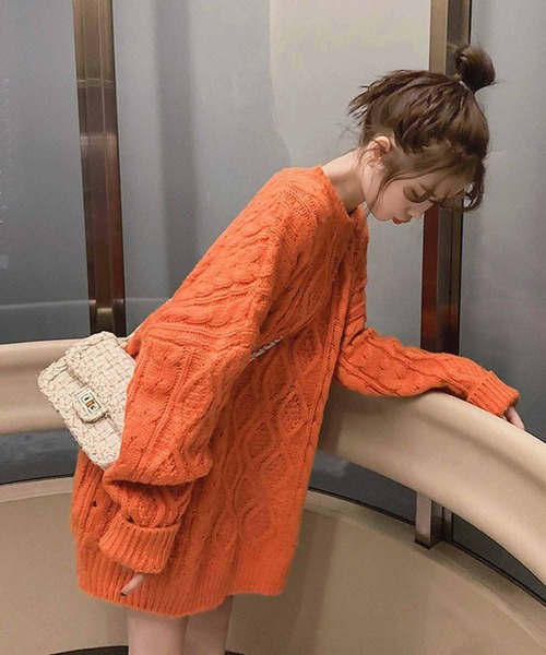 「NANEA」 長袖ニット フリー グレー レディース_画像4