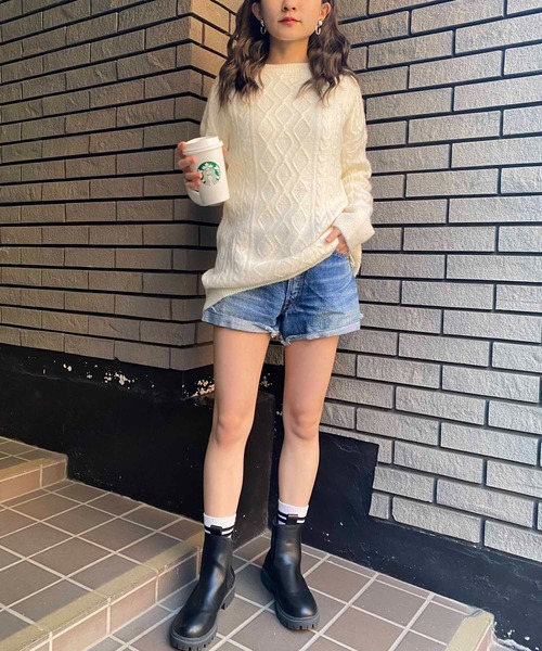 「NANEA」 長袖ニット フリー グレー レディース_画像9