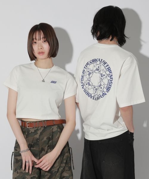 「Anui」 半袖Tシャツ SMALL オフホワイト レディース_画像2