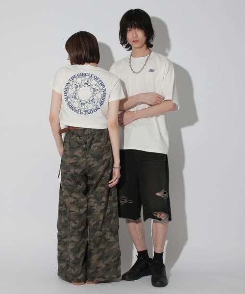 「Anui」 半袖Tシャツ SMALL オフホワイト レディース_画像4