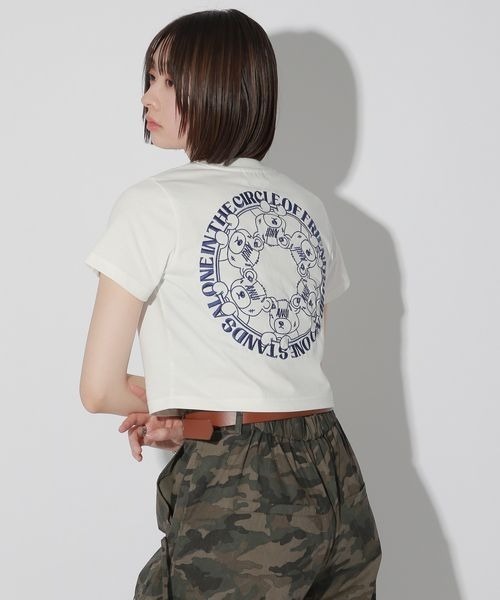 「Anui」 半袖Tシャツ SMALL オフホワイト レディース_画像7
