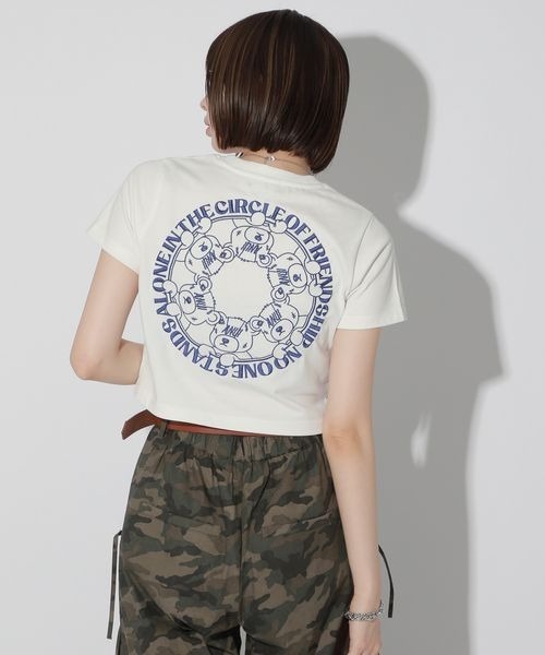 「Anui」 半袖Tシャツ SMALL オフホワイト レディース_画像8