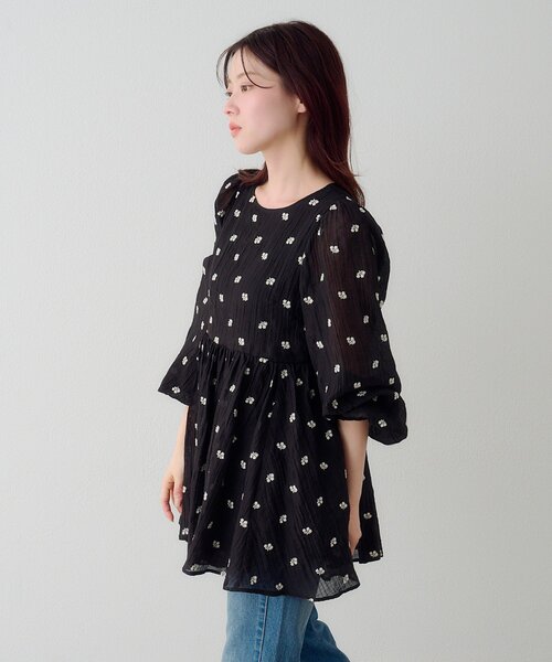 【完売品】フラワーミニワンピース Kastane（カスタネ） ワンピース フラワーステッチミニワンピース