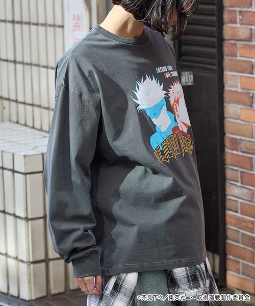 tシャツ 「呪術廻戦」別注 ピグメント加工 オーバーサイズ プリント