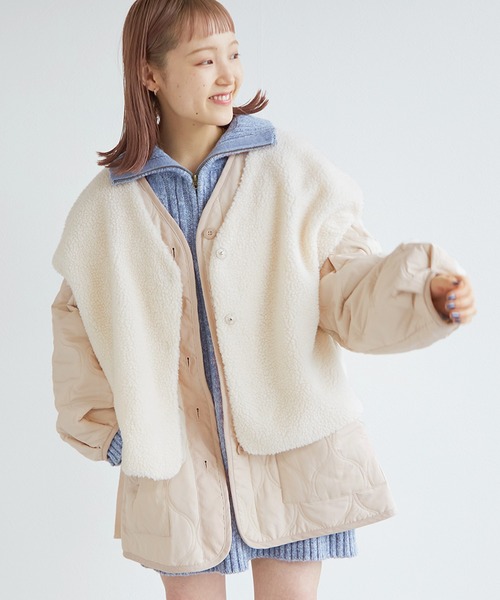「w closet」 ジャケット FREE ライトカーキ レディース_画像3