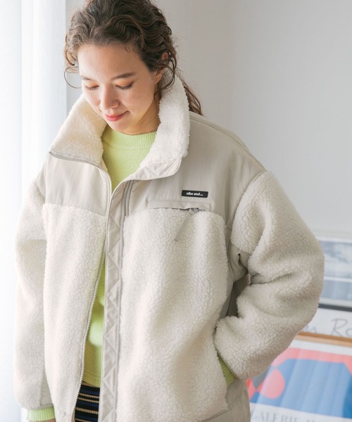 niko and…（ニコアンド） ブルゾン MEDIUM ホワイト レディース