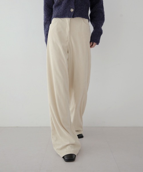 「UNE MANSION」 チノパンツ FREE アイボリー レディース_画像5
