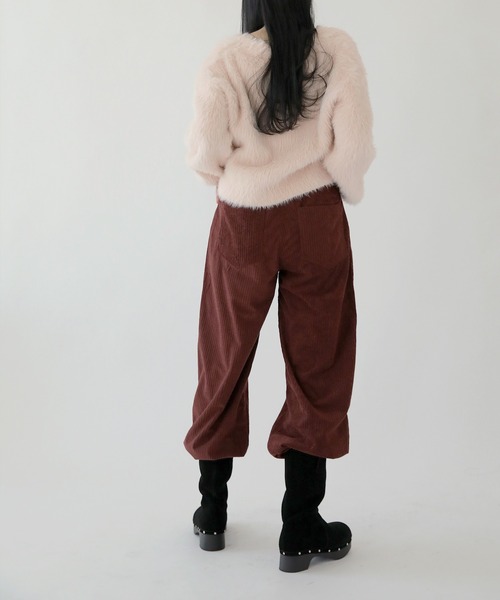 「UNE MANSION」 チノパンツ FREE アイボリー レディース_画像8