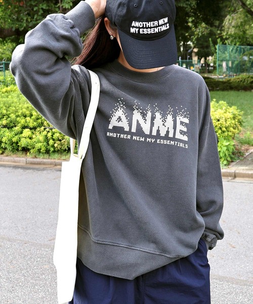 「ANME」 スウェットカットソー M ブラック系その他 レディース_画像2