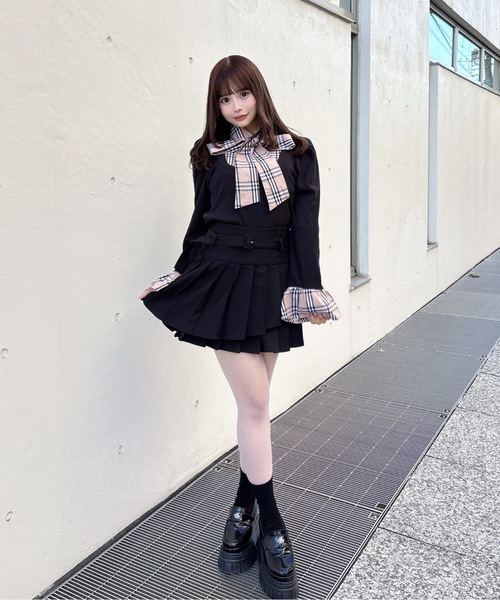 one way（ワンウェイ） スカート ダブルプリーツスカート : ZOZOTOWN