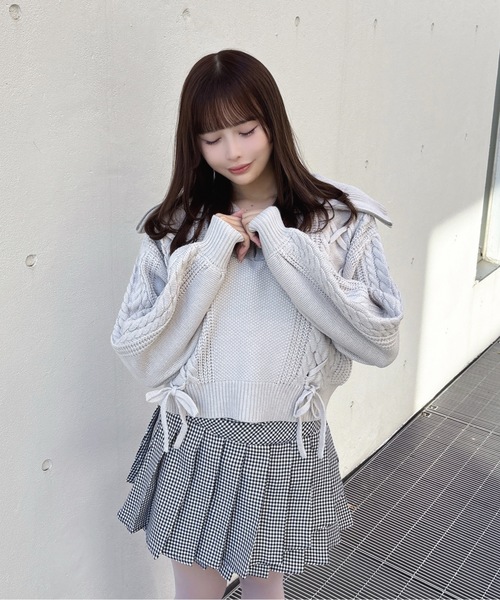 one way（ワンウェイ） スカート ダブルプリーツスカート : ZOZOTOWN