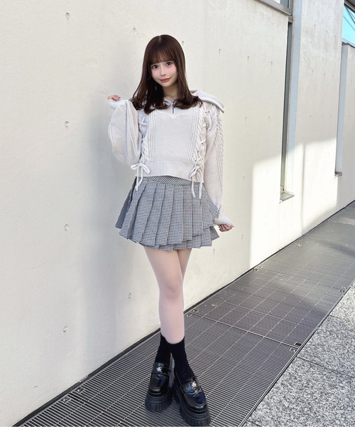 one way（ワンウェイ） スカート ダブルプリーツスカート : ZOZOTOWN