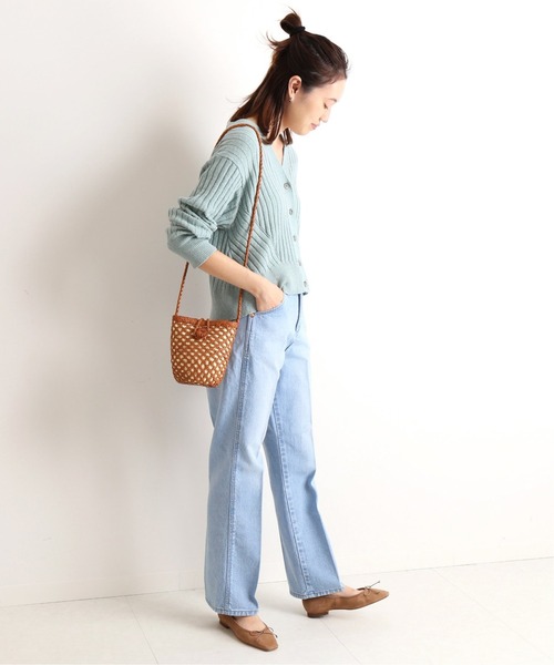 「SLOBE IENA」 ニットカーディガン FREE グレー レディース_画像5