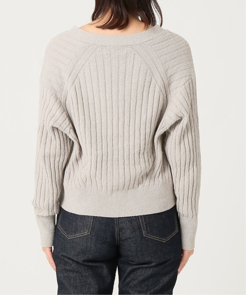 「SLOBE IENA」 ニットカーディガン FREE グレー レディース_画像9