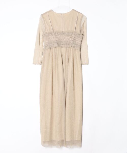 「AIMER」 レースコンビワンピース M ベージュ レディース_画像2