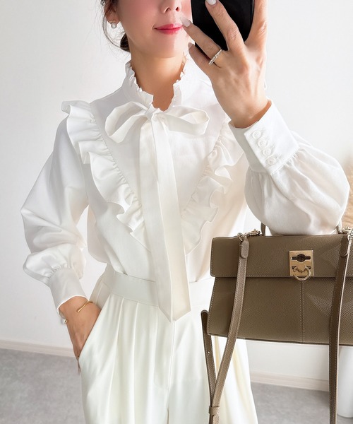 &. NOSTALGIA（ノスタルジア） ブラウス シャツ 「ZOZO限定」デニム