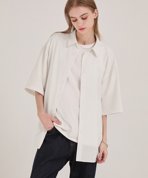 EMMA CLOTHES（エマクローズ） uvカット シャツ 半袖 多機能素材半袖