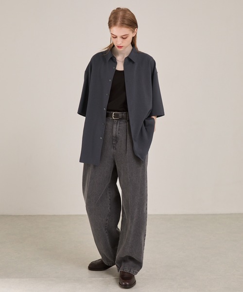 EMMA CLOTHES（エマクローズ） シャツ 半袖 多機能素材半袖ベーシック